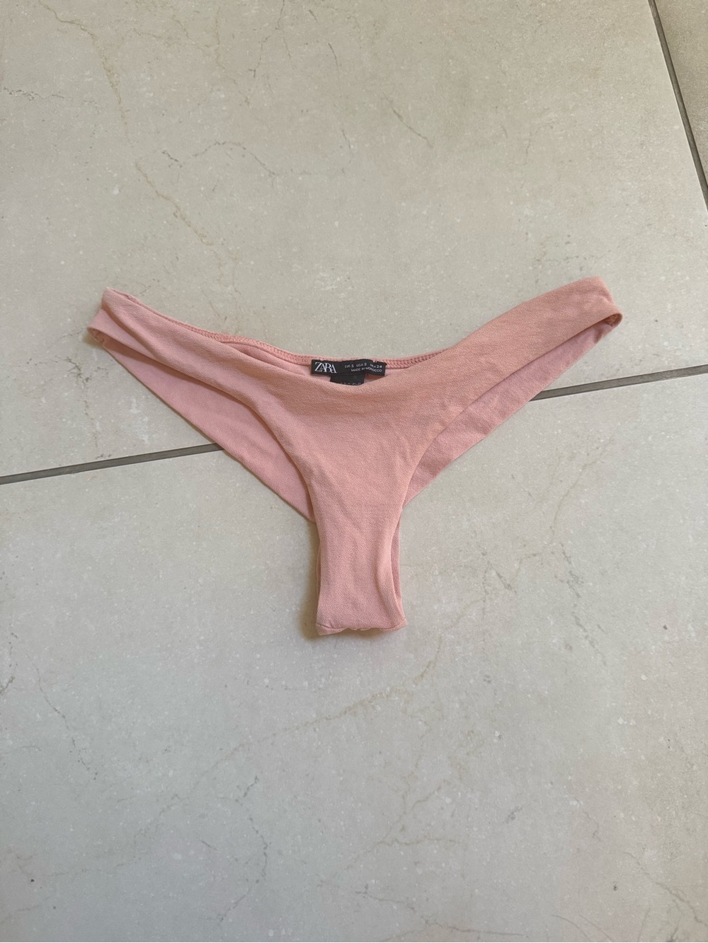 Zara Pale Pink Bikini Bottoms